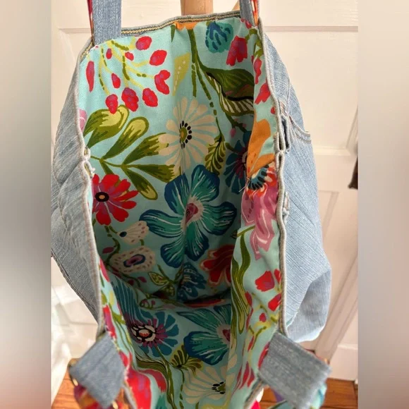 Levi's Blue Denim Tote - Picture 3 of 7